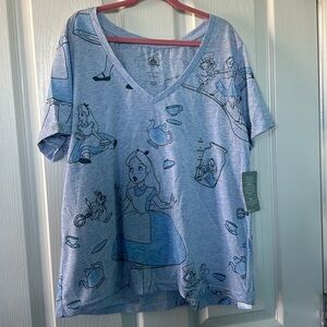 NWT Alice In Wonderland Shirt from Disney - Ladies Sz M